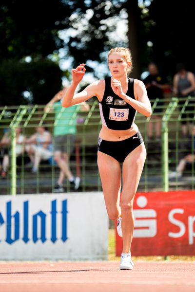 Imke Onnen (Hannover 96) im Hochsprung am 03.07.2022 waehrend den NLV+BLV Leichtathletik-Landesmeisterschaften im Jahnstadion in Goettingen (Tag 1)